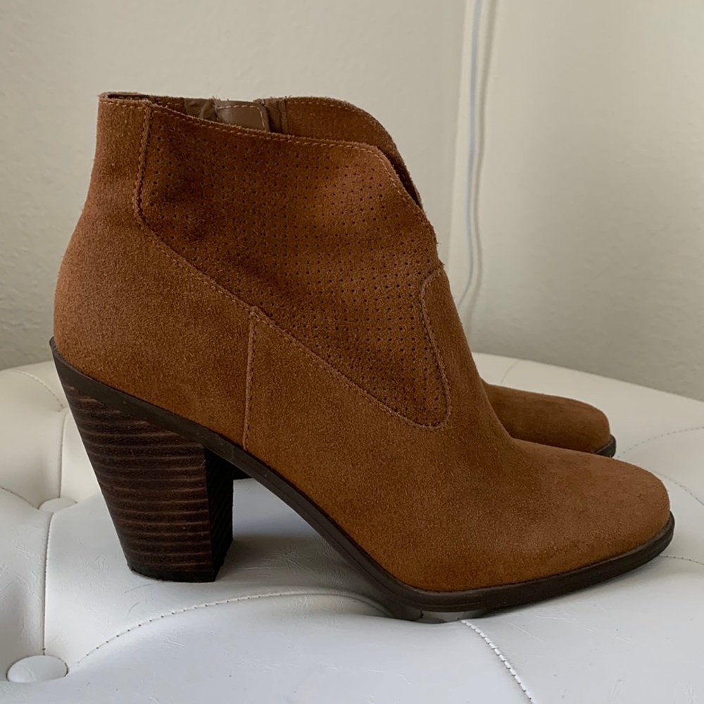 Jessica Simpson Caderian Bootie in Brown Suede